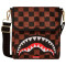 Sprayground Peeking Character Check Messenger Sling Καφέ